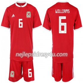 Fotbalový Dres Wales WILLIAMS 6 Dětské Domácí 2018/19